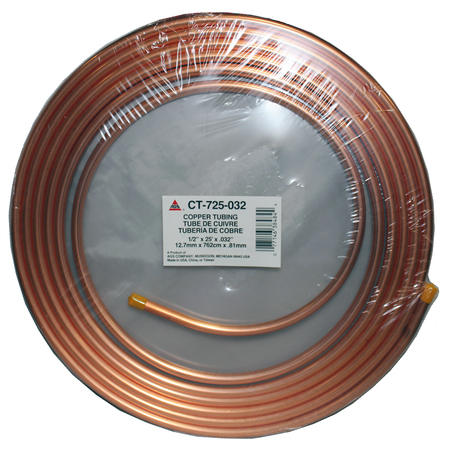 AGS Coil, Copper, 1/2 x 25 x 032 CT-725-032